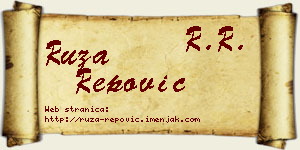 Ruža Repović vizit kartica
